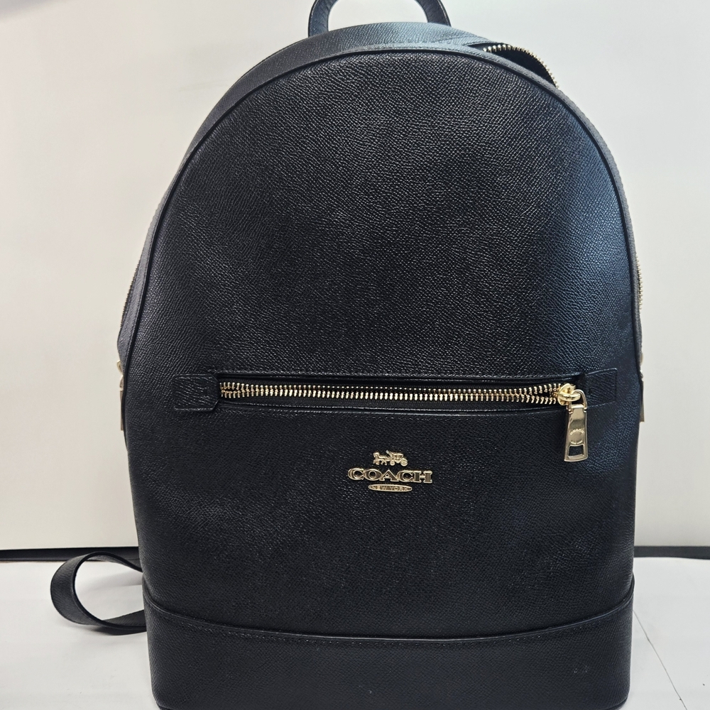 Coach Black Backpack with Gold Accents And Wallet - Picture 2 of 10